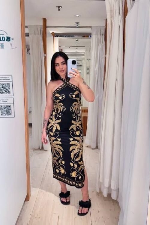 Vestido midi Ourinhos