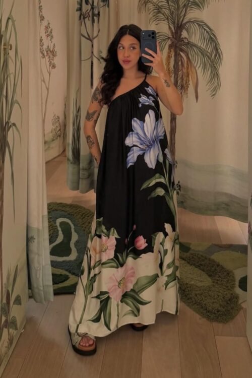Vestido céu de flor