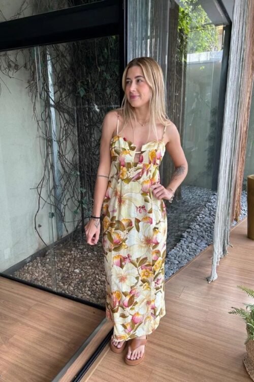 Vestido cropped romance