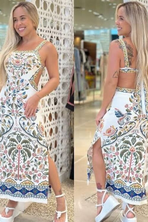 Vestido mídi sonho Guanabara
