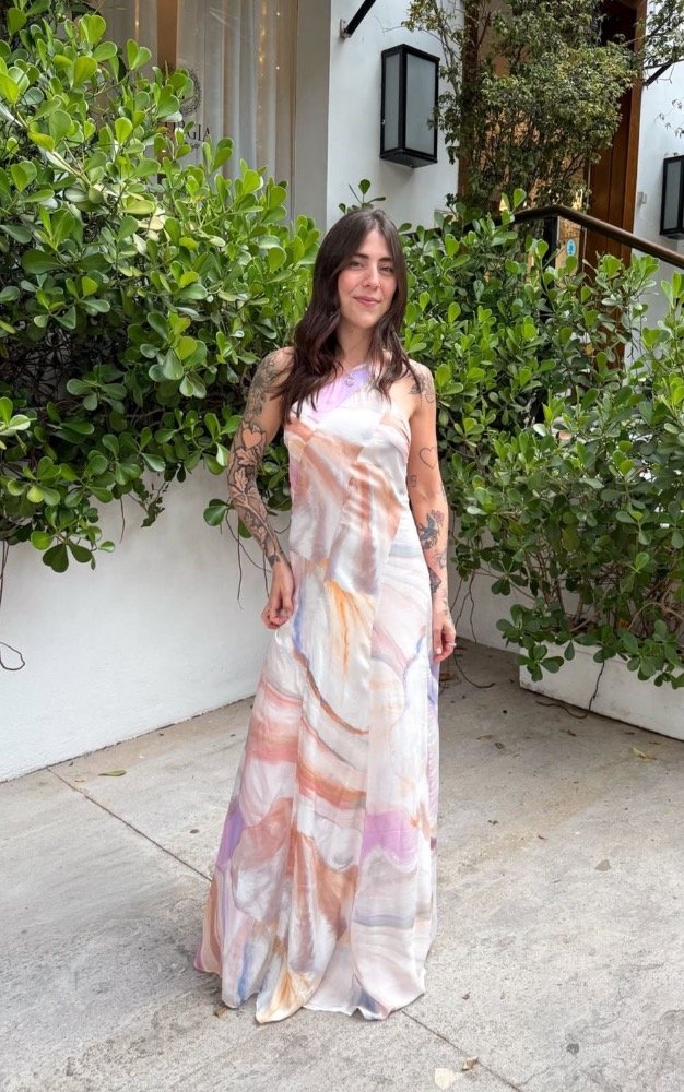 Vestido ombro só pérola