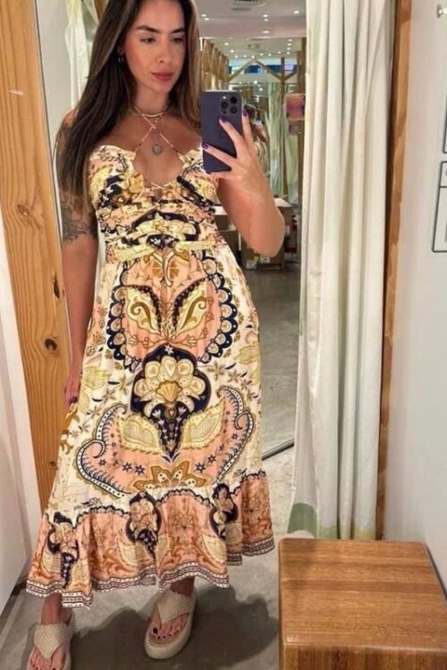 Vestido beleza boho