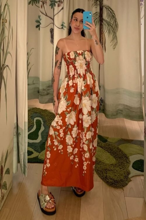 Vestido mídi Gabrielle