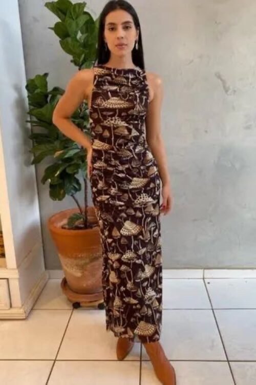 Vestido tule cogumelo