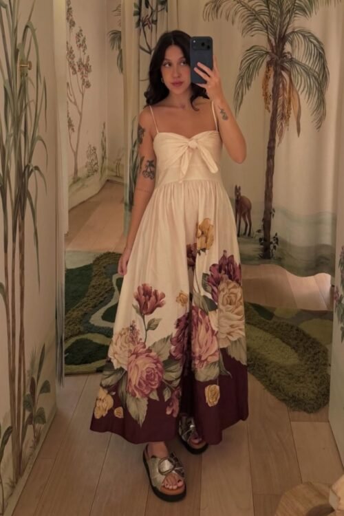 Vestido longo Versales