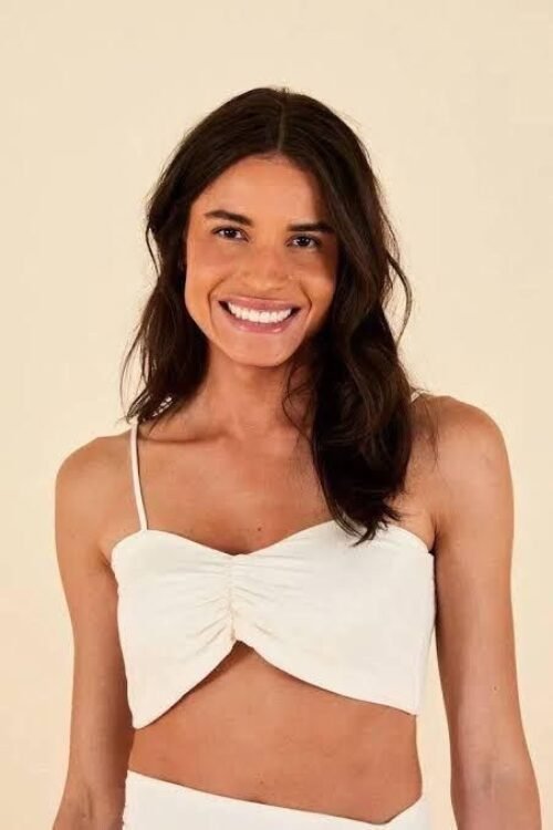 Blusa cropped Rib