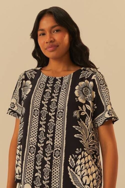 Blusa jardim romântico