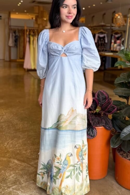 Vestido reto rio antigo
