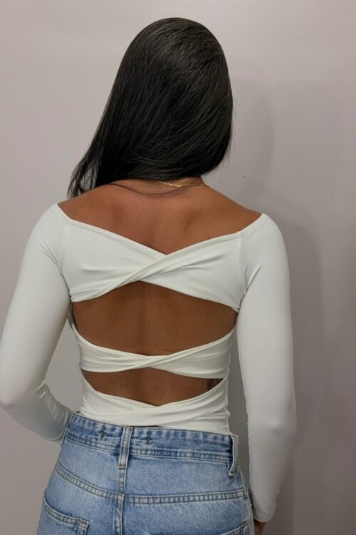 Blusa Sol Manga Branca