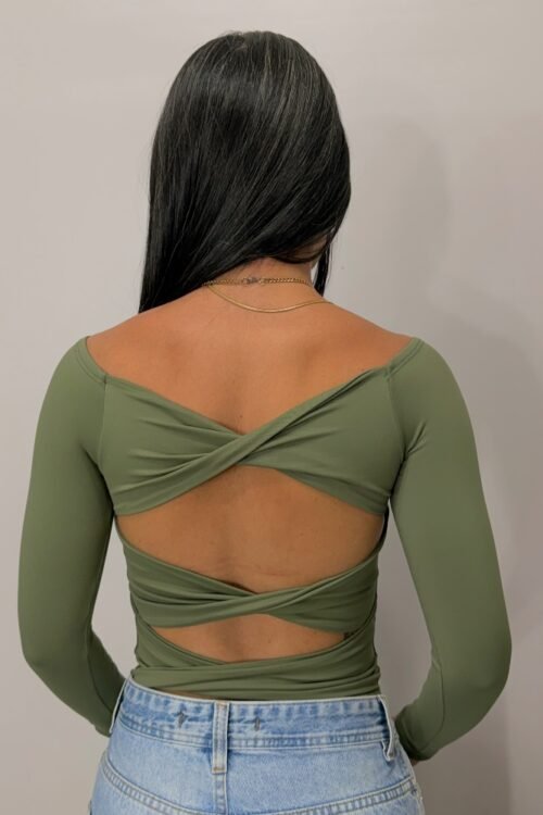 Blusa Sol Manga Verde