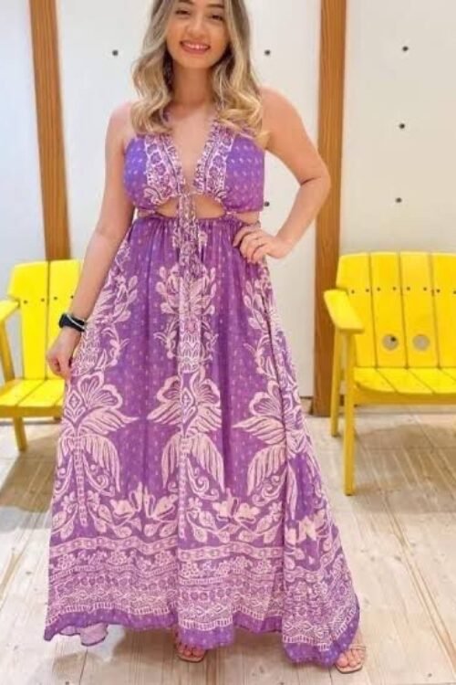 Vestido Lurex Lilás